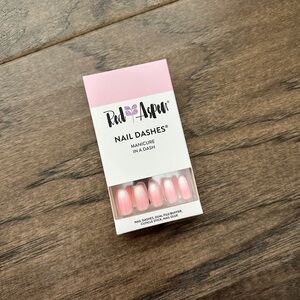 Red Aspen Pink Nail Dashes HBD red aspen